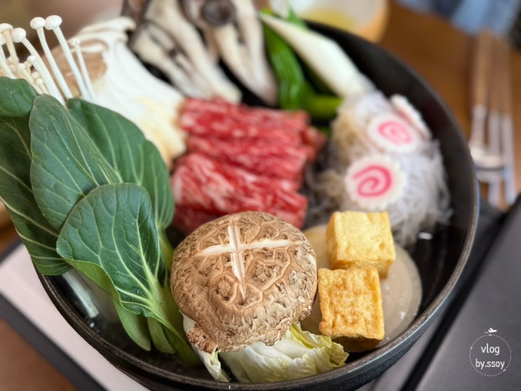  [뚝섬역 맛집] 성수에서 한우 스키야키 제대로 즐기기! 이오 한우구이 스키야키 후기