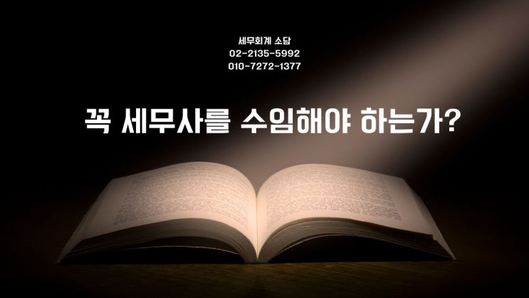  꼭 세무사를 수임해야 하는가?