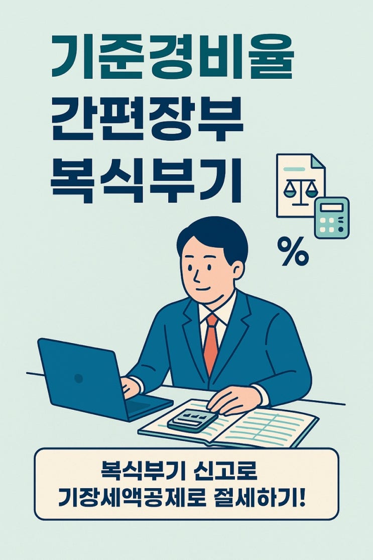  [동작세무사] 기준경비율 간편장부 복식부기, 기장세액공제로 종합소득세 절세하기!