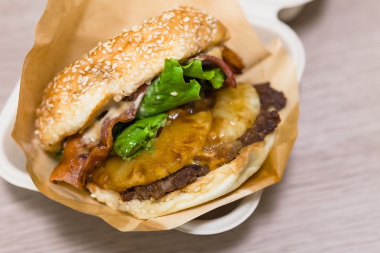  금천구 시흥동맛집인 버거리 단짠단짠 하와이안 버거 존맛!!