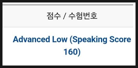  종로토익스피킹학원 10일 수업으로 첫 시험에 AL 받은 공부법