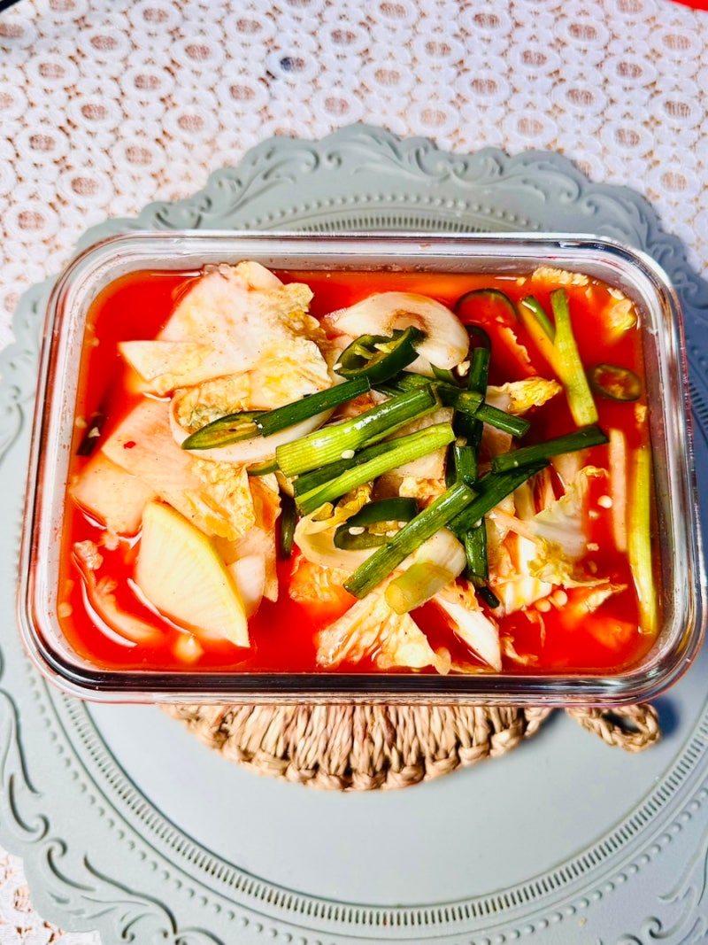 배추무우물김치담그는법 무나박물김치 레시피