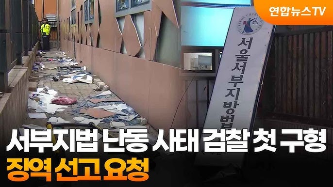 '<b>서부지법 난동</b>' 가담자 1명 첫 선고<b>징역</b> 1년 6개월