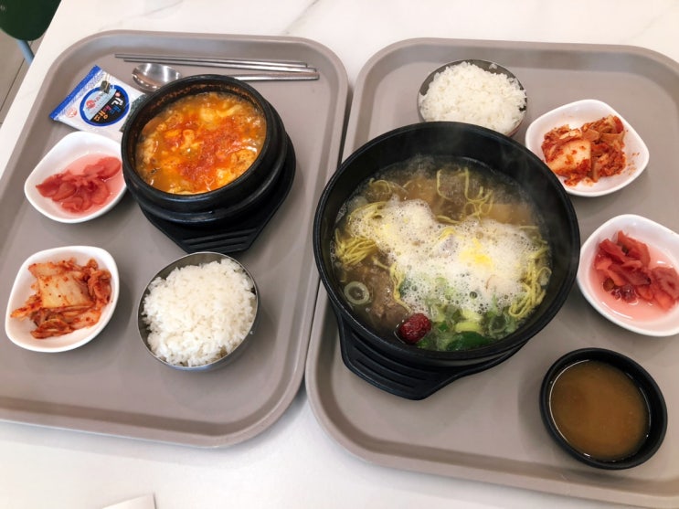  이인휴게소 상행 식당 메뉴 갈비탕 순두부찌개 간식 핫바 천안방향