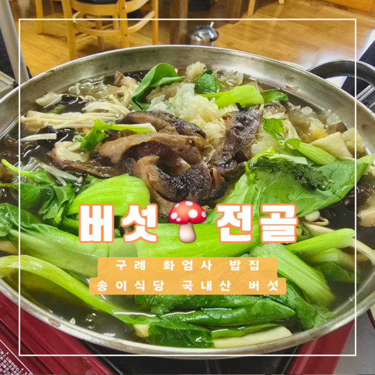  구례 버섯전골 맛집 화엄사 근처 송이식당 솔직 후기
