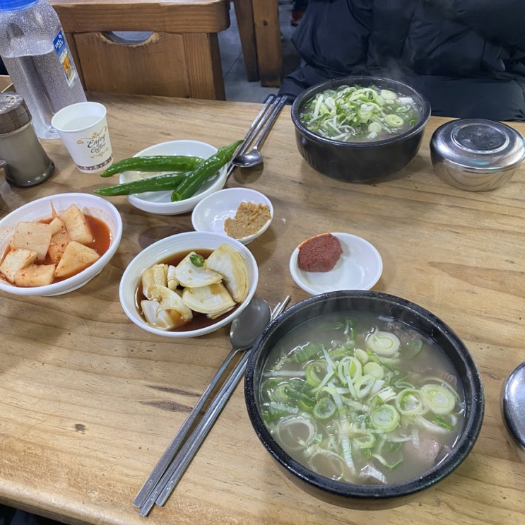  포항 장기식당 죽도시장 소머리곰탕 대박
