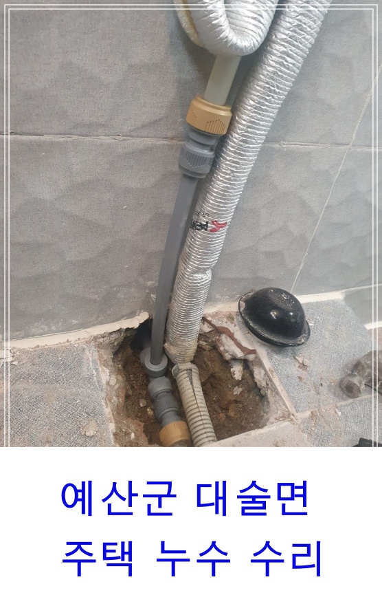  예산군 대술면 주택누수배관수리 수도배관누수 예산누수탐지 예산수도배관수리전문업체