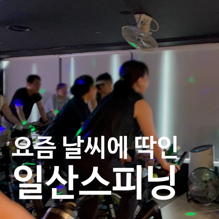  일산 스피닝 요즘 딱 이 운동이에요!