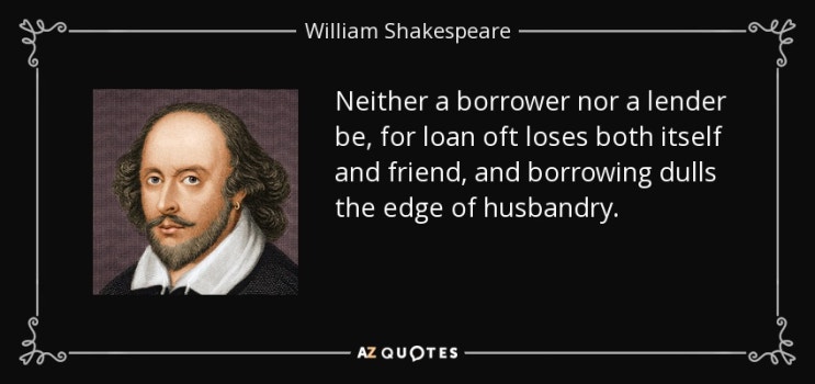  2024년 6월 고2 영어 모의고사 34번 / Shakespeare may have admonished us to be neither borrowers nor lenders