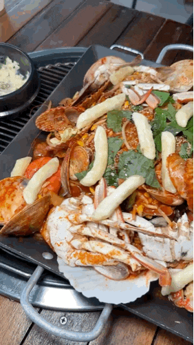  한판 떠 조개구이 : 을왕리애견동반 가능한 조개구이 맛집 찾았다