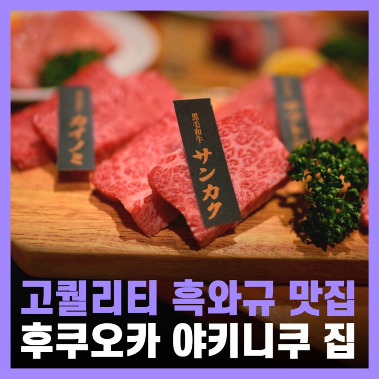 후쿠오카 야키니쿠 예약 하카타역 맛집 우설 하치하치