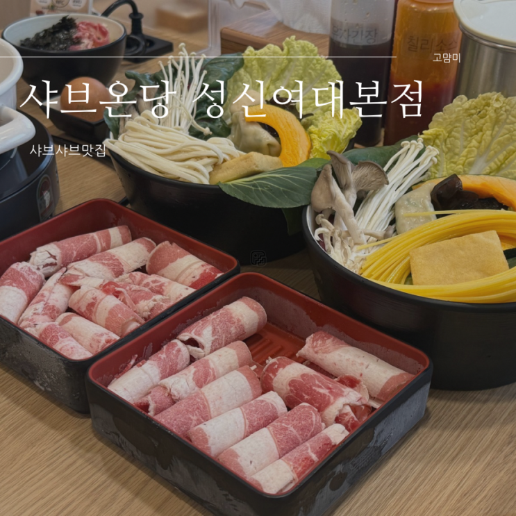  성신여대 맛집 ㅣ 샤브온당 성신여대본점ㅣ 깔끔한 샤브샤브 성신여대 맛집ㅣ 성신여대찐맛집