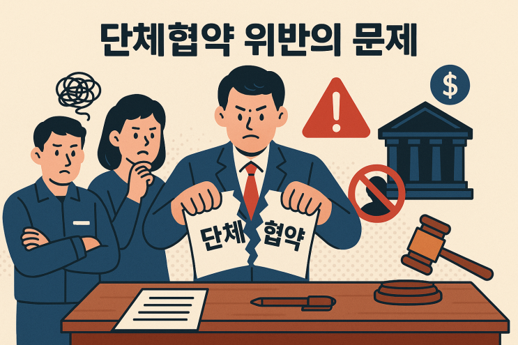  (노사관계) 단체협약을 위반하면 어떤 문제가 있을까?