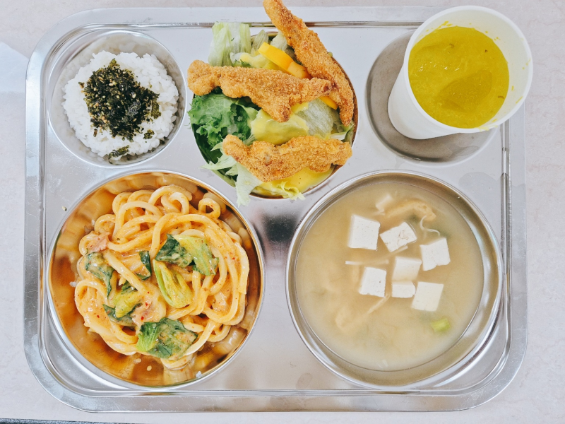 [단체급식, 학교급식 레시피]찐득고소한 마라크림우동