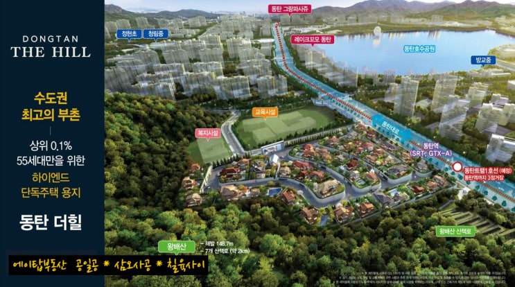 동탄 더힐 동탄대로 변 하이엔드 단독주택 타운하우스 토지 분양