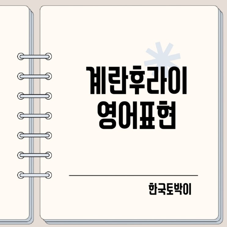  완숙반숙 계란후라이 영어로 주문 써니사이드업 뜻