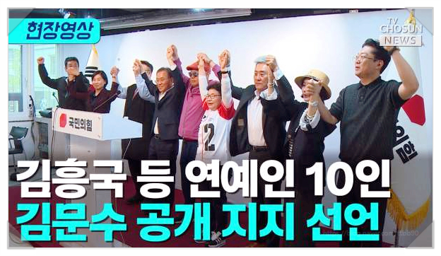 정치색 밝힌 우파 연예인들 김흥국 JK김동욱 김문수 후보 지지 선언
