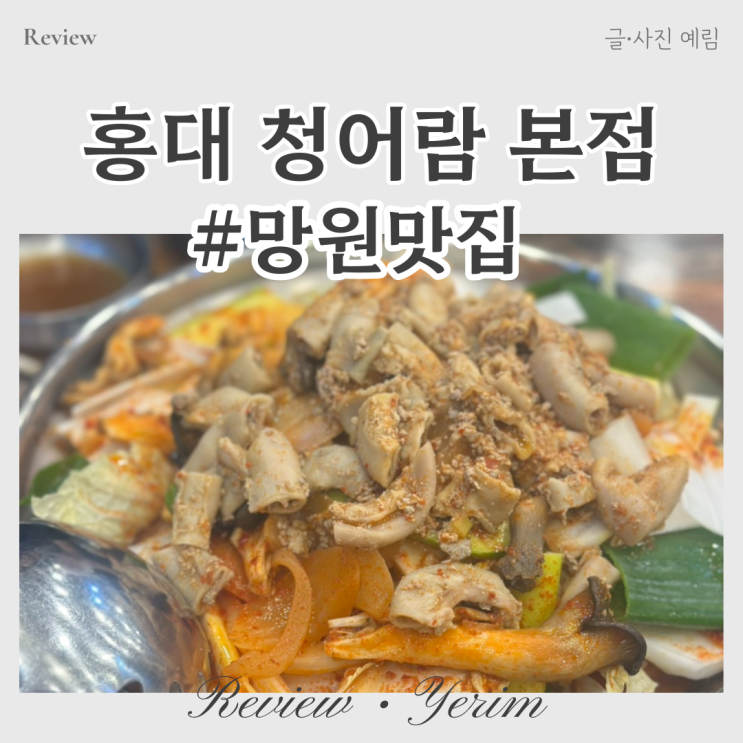  홍대 망원 곱창전골 맛집 청어람 본점