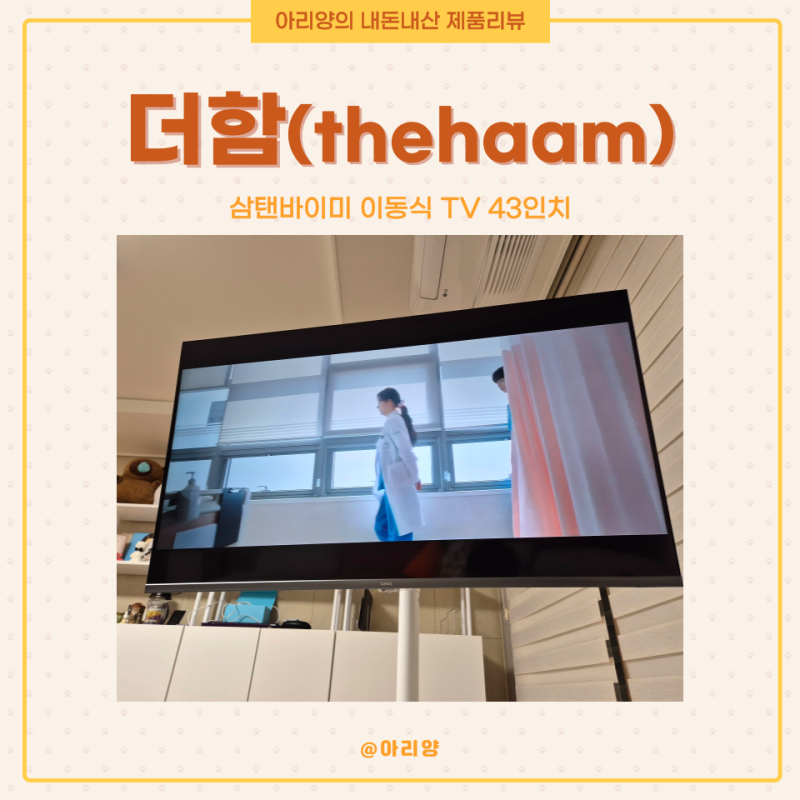 [제품 - 전자제품] 더함(thehaam), 삼탠바이미 스마트 TV 이동식 43인치 내돈내산 후기 ️