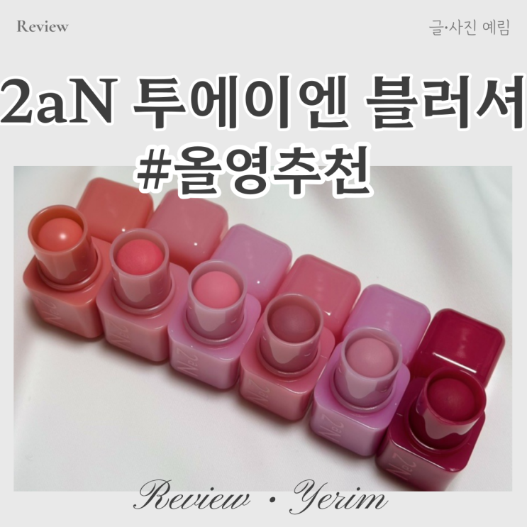  2aN 투에이엔 블러셔 올영추천 봄메이크업