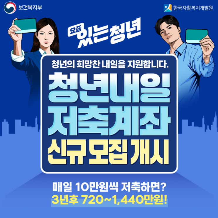  사회 첫 걸음을 응원하는 청년 지원 제도 [청년내일저축계좌]