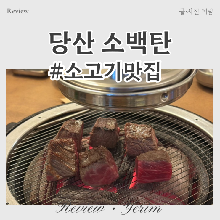 당산역 소고기 맛집 소백탄