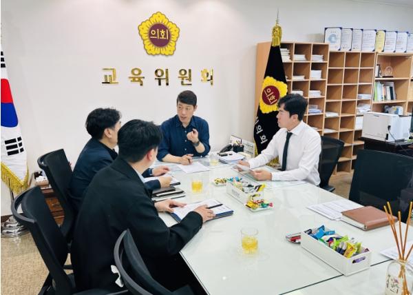 인천시의회 이용창 교육위원장, SNS 학교폭력 영상 확산 관련 긴급 간담회 개최