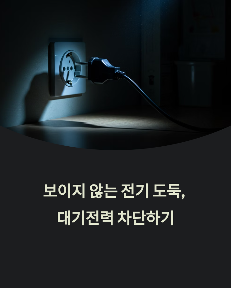  가정 전력 낭비를 막는 전자제품 대기전력 차단법