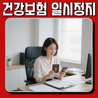  출국전에 건강보험과 국민연금 일시정지 하는 방법