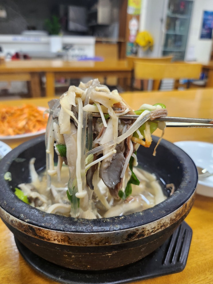  경산 하양꿈바우시장 바우동맛집 꿈바우버섯집 버섯탕