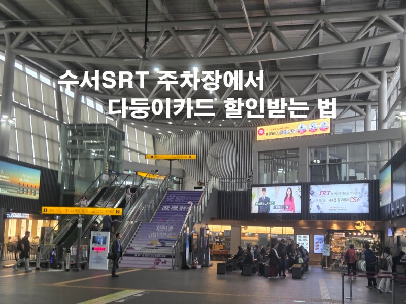 “모르면 손해! 수서역 주차장에서 다둥이카드 할인받는 법”