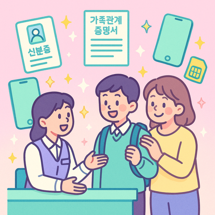  미성년자 핸드폰개통 준비물 및 주의점 ️