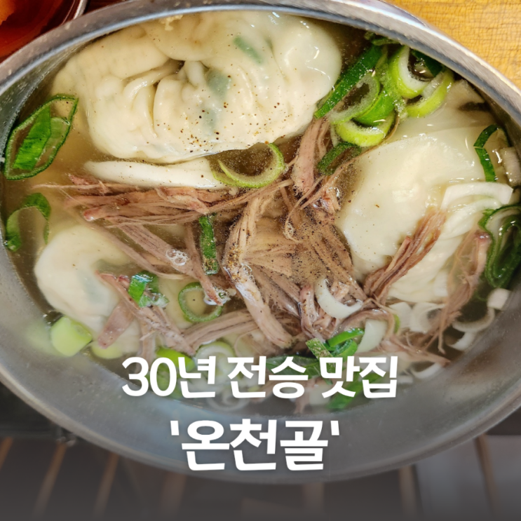  온천골 칡냉면 옛날만두국