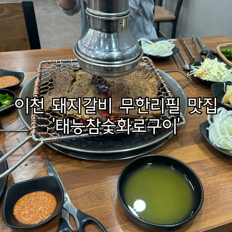 이천 고기무한리필 태능참숯화로구이 가성비 숯불 왕돼지갈비 맛집