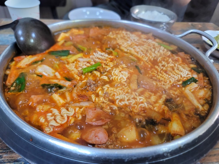  경기 구리시 수택동에 위치한 부대찌개 전문점 미성식당 내 돈 내산 후기