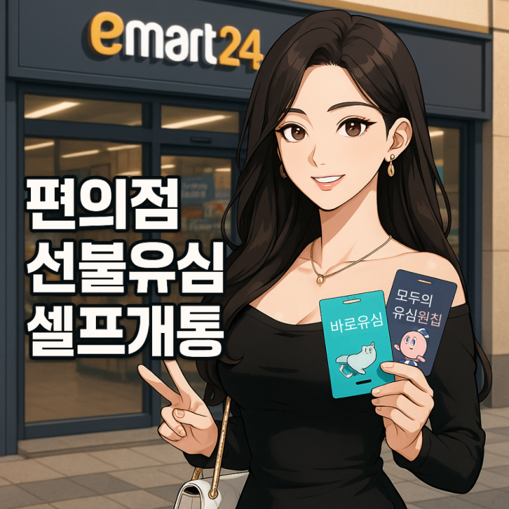  편의점 선불유심 셀프개통 방법 가이드
