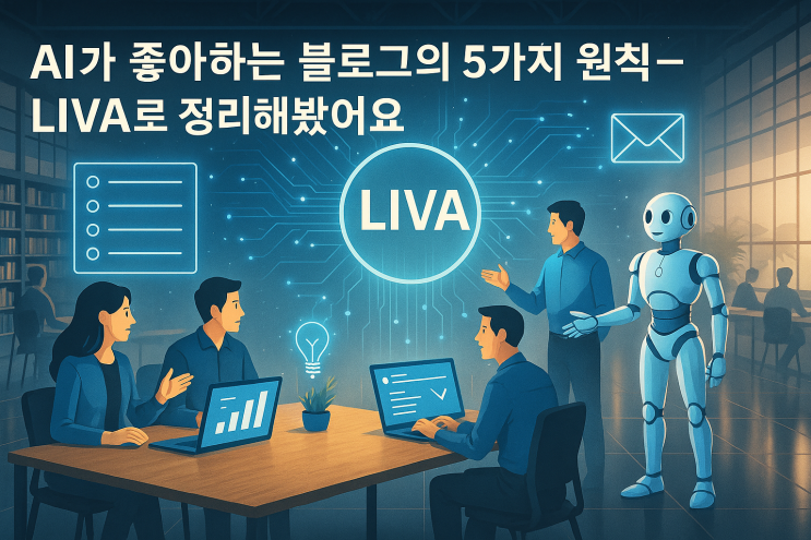  AI가 좋아하는 블로그의 5가지 원칙 – LIVA로 정리해봤어요