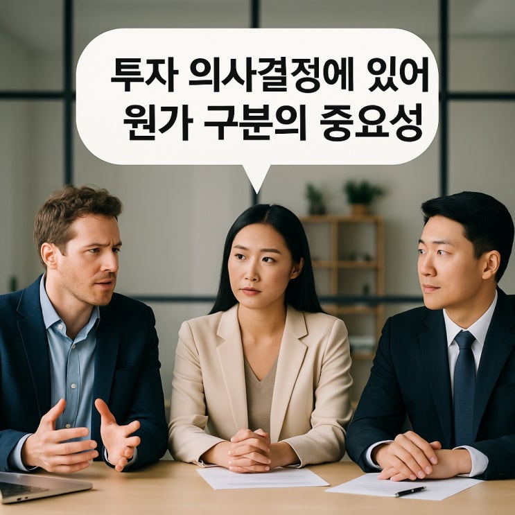 투자 의사결정에 있어 원가 구분의 중요성