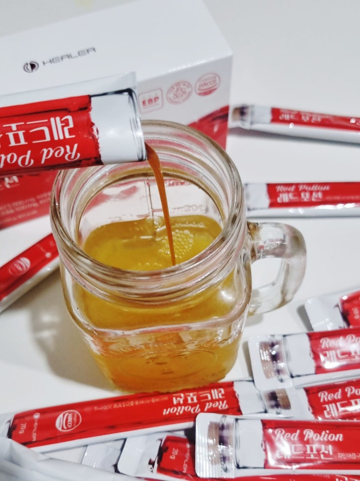  피로할 땐 하루 한 포! 힐러 레드포션 솔직 섭취 후기