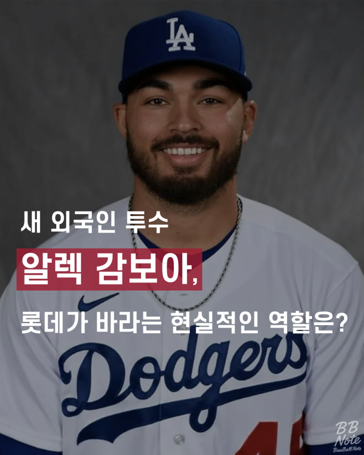 새 외국인 투수 알렉 <b>감보아</b>, <b>롯데</b>가 바라는 현실적인 역할은?