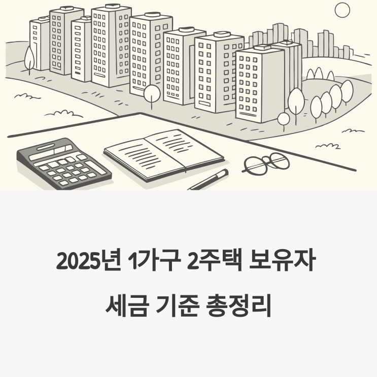  1가구 2주택 보유 시 적용되는 2025년 세금 기준과 재산세 정보