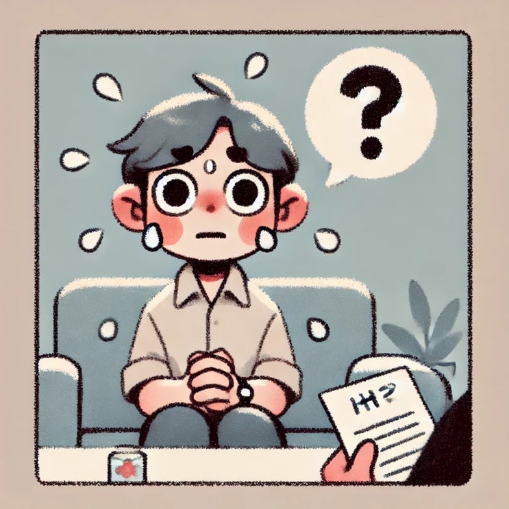  예상치 못한 질문을 받아 긴장하게 될 때 태태