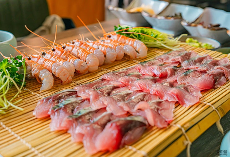  제주도 고등어회 딱새우회 맛집 추천 오션뷰 횟집 애월포구횟집