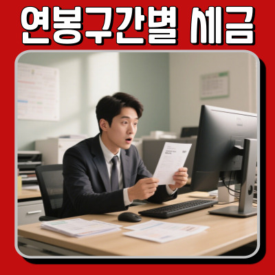  연봉 실수령액 계산방법과 연봉구간별 세금