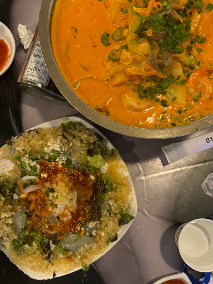  [강남구청/학동역] 블루리본 맛집 '맛짱조개' | 포뜬 산오징어 & 새우뽕 후기