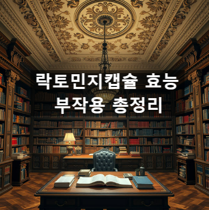 락토민지캡슐 효능 부작용 총정리