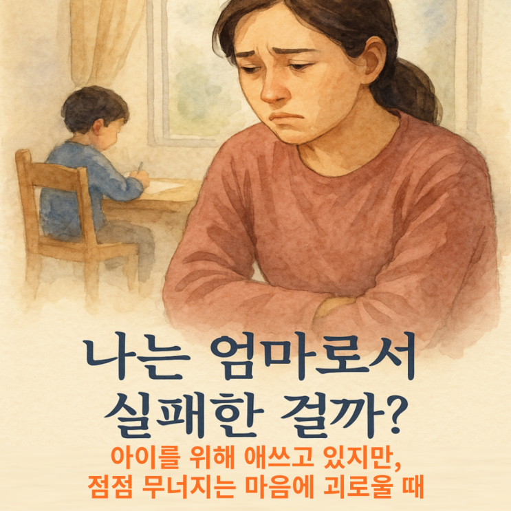  “사랑하지만, 지쳤습니다” | 반복되는 기대와 절망 사이에서 느끼는 엄마의 무력감