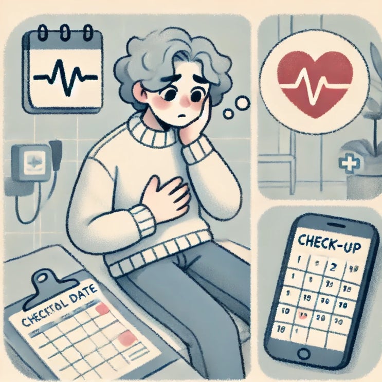  건강에 대한 걱정 때문에 초조할 때 태태