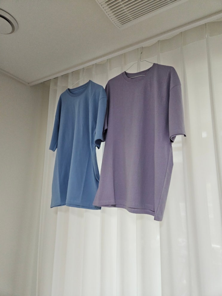  [제일커스텀 세미 오버핏 라운드 무지 반팔티 20수] 오버핏으로 코디하기 좋은 레이어드티