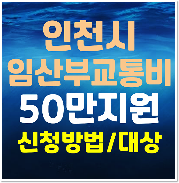  2025년 인천시 임산부 교통비 지원기간 신청방법 자격조건
